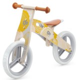 Bicicleta din lemn fara pedale Kinderkraft Runner Nature yellow