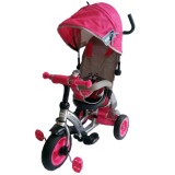Tricicleta cu copertina Baby Mix Sunrise Turbo Trike pink
