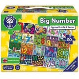 Puzzle de podea Orchard Toys Invata numerele de la 1 la 20