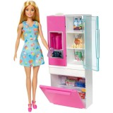 Set Barbie by Mattel Estate frigider cu papusa si accesorii {WWWWWproduct_manufacturerWWWWW}ZZZZZ]