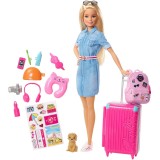 Set Barbie by Mattel Travel papusa cu accesorii FWV25 {WWWWWproduct_manufacturerWWWWW}ZZZZZ]
