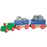 Tren din lemn Eichhorn Animal cu 2 figurine {WWWWWproduct_manufacturerWWWWW}ZZZZZ]
