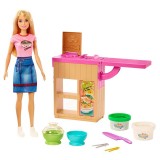 Set Barbie by Mattel Cooking and Baking Pregateste noodles cu papusa si accesorii {WWWWWproduct_manufacturerWWWWW}ZZZZZ]