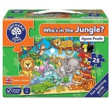 Puzzle cu activitati Orchard Toys Cine este in jungla