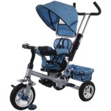 Tricicleta cu copertina si sezut reversibil Sun Baby Confort Plus melange albastru